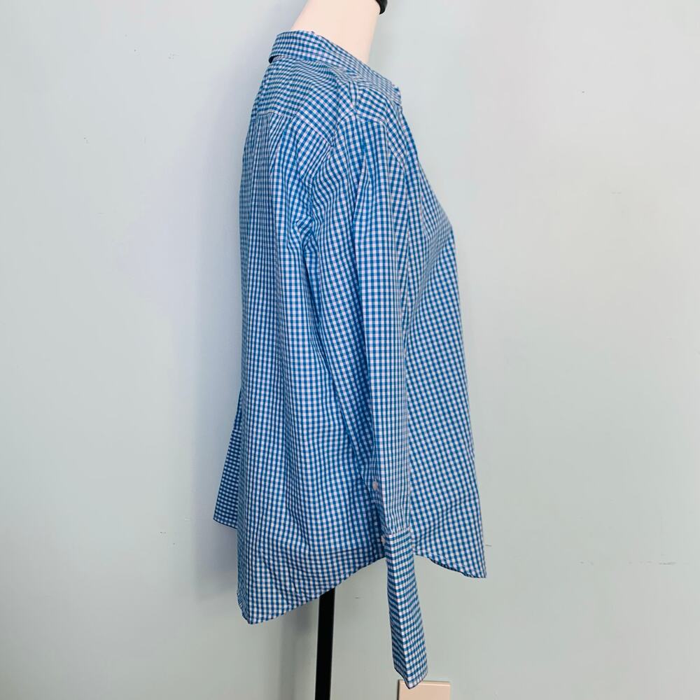 J. Crew Garçon Organic Cotton Poplin Shirt in Gingham Size 6 - Picture 5 of 8